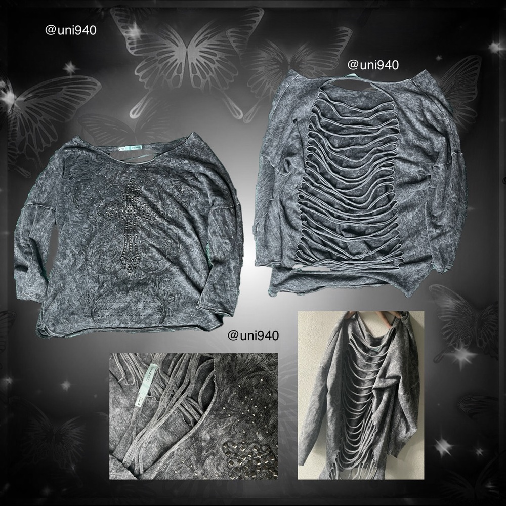 Maurice’s Punk Rock Grunge Style Ripped Top